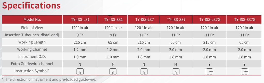 Cholangioscope Direct Visualization System
